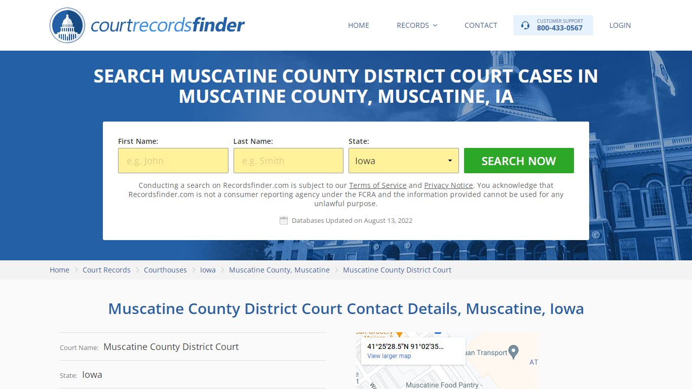 Muscatine County District Court Case Search - Muscatine ...